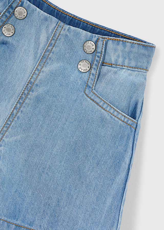 Βερμουδα denim ριχτη