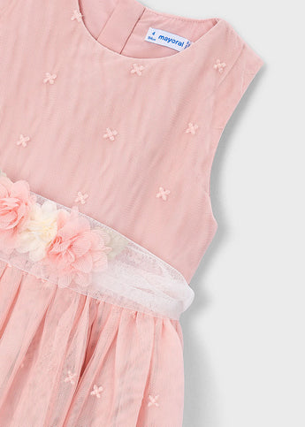 Φορεμα τουλι κεντητο