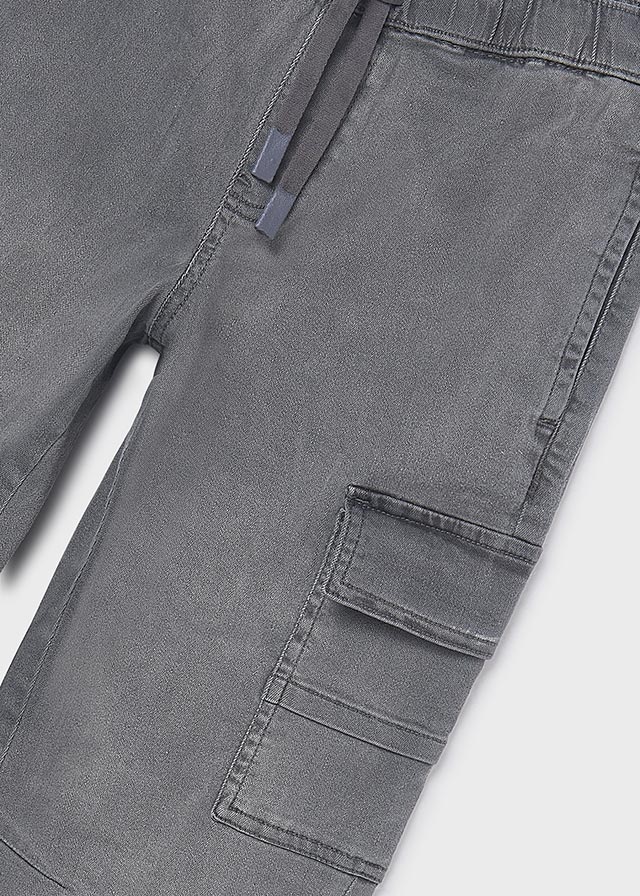 Παντελονι denim jogger cargo