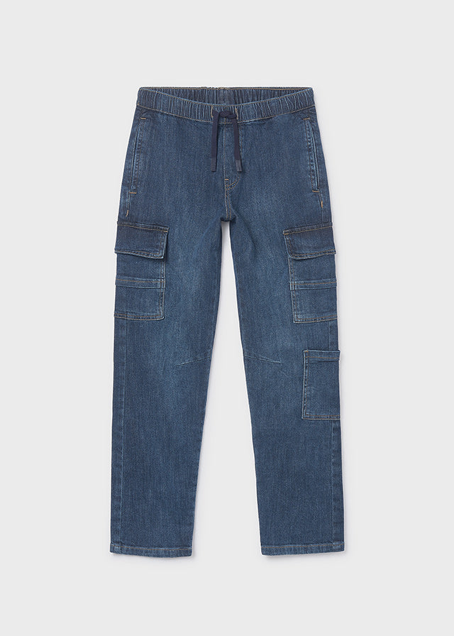 Παντελονι denim jogger cargo