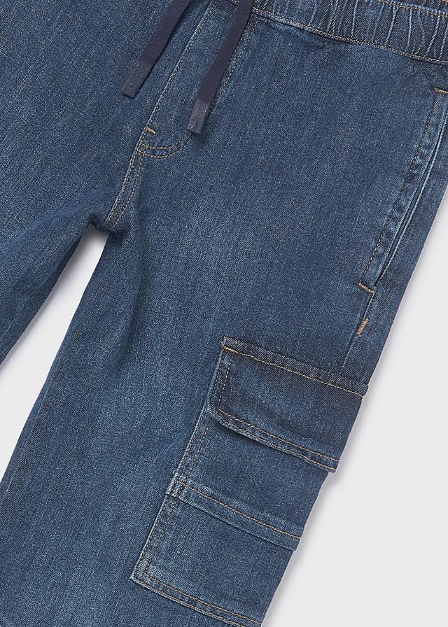 Παντελονι denim jogger cargo